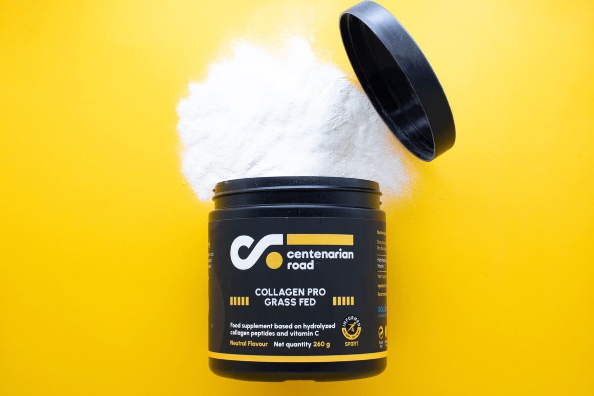 Suplemento de colágeno hidrolizado de alta calidad de Centenarian Road, ideal para mejorar la salud de las articulaciones y el bienestar general | colágeno hidrolizado para articulaciones, suplemento de colágeno.
