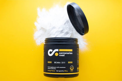 Suplemento BCAA 2:1:1 de Centenarian Road, ideal para la recuperación muscular y el crecimiento en entrenamientos intensos | aminoácidos ramificados, suplemento bcaa.