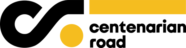 Official logo of Centenarian Road, representing the premium supplement brand for health and wellness | Centenarian Road logo, supplement brand logo.