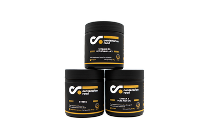 Pack Immune Boost Centenarian Road - combinación de suplementos para fortalecer sistema inmunitario con vitamina D3+K2, omega-3 y adaptógenos