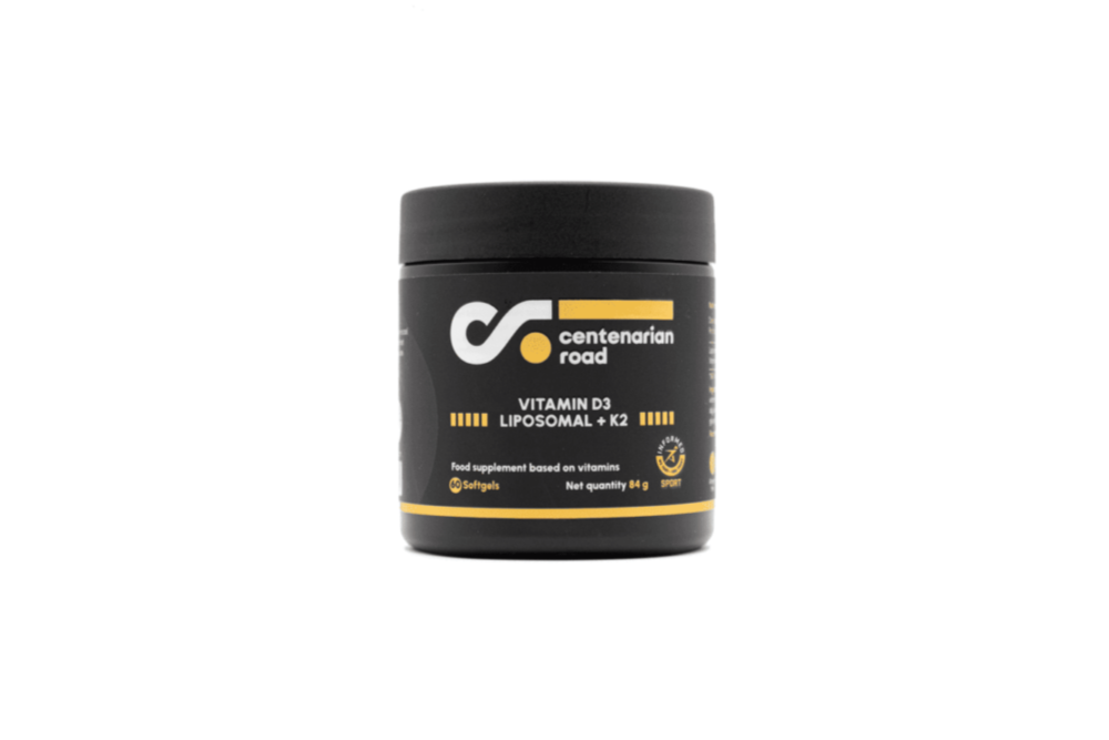 High-quality vitamin D3 K2 supplement from Centenarian Road, ideal for supporting bone health and overall skeletal strength | vitamin d3 k2 bone health, vitamin d3 k2 for strong bones.